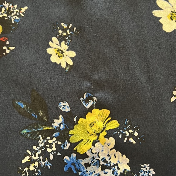 Banana Republic Navy Floral Dress Size 0 Petite - Picture 7 of 7